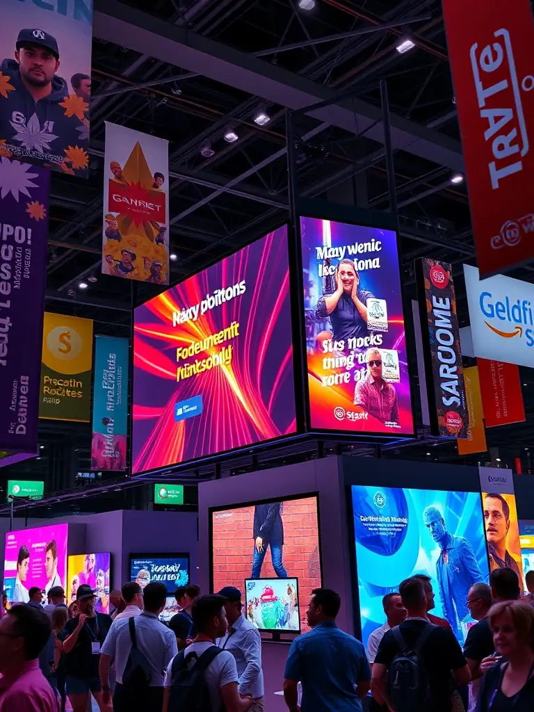 A team of sales representatives presenting books at a trade event, with shelves of various titles in the background, representing sales agency services.