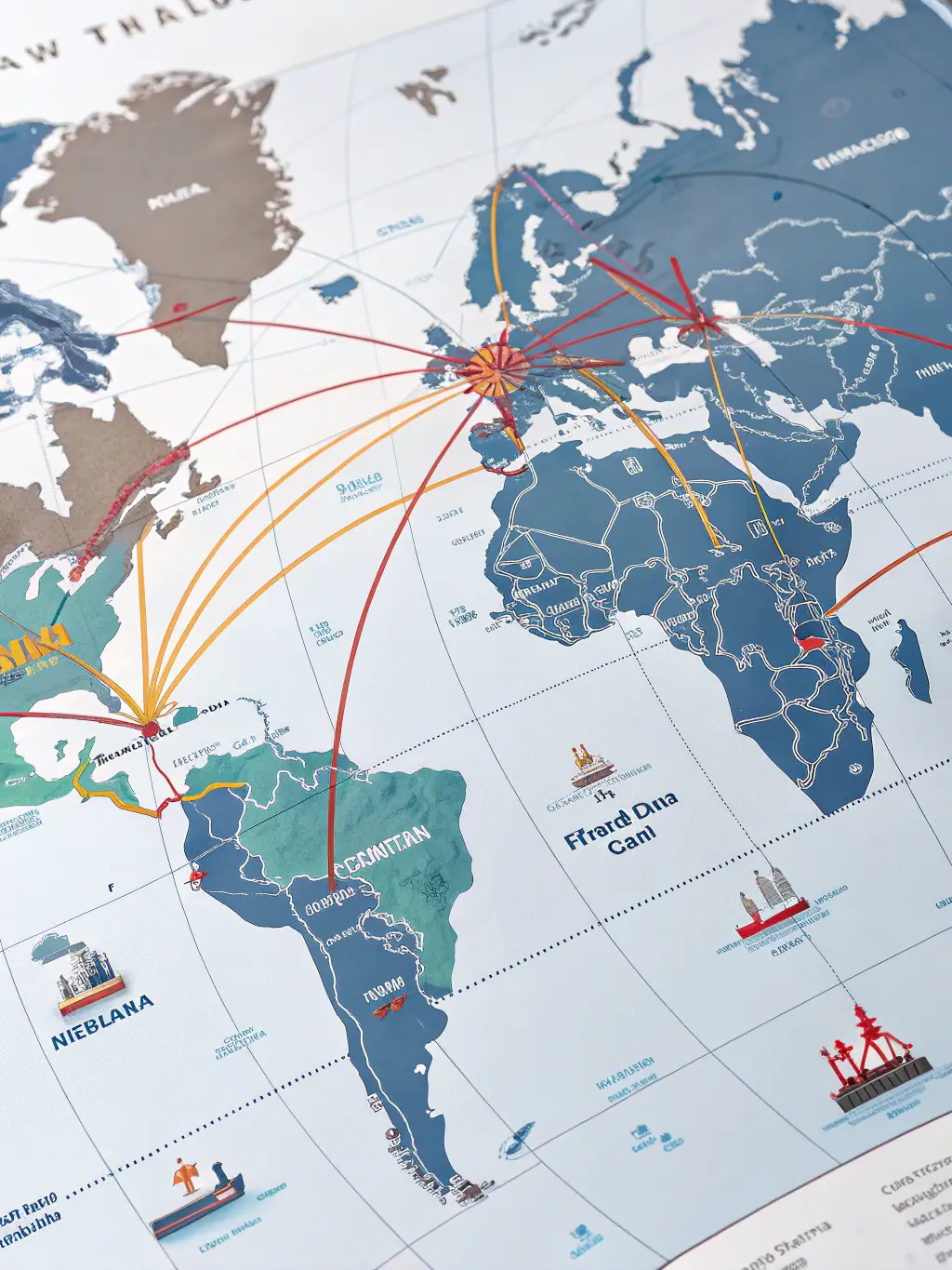 A world map with pins highlighting the UK, Ireland, and other international markets, representing Quantum Publishing Solution's global reach.